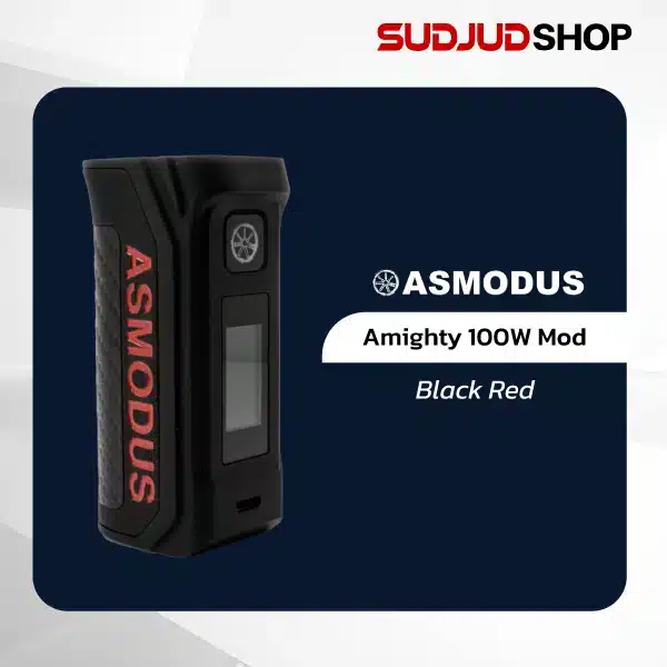 asmodus amighty 100w mod black red