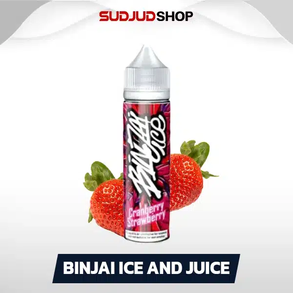 binjai ice and juice nic6 cranberry strawberry
