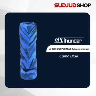 el thunder v3 18650-20700 mech tube mechanical camo blue