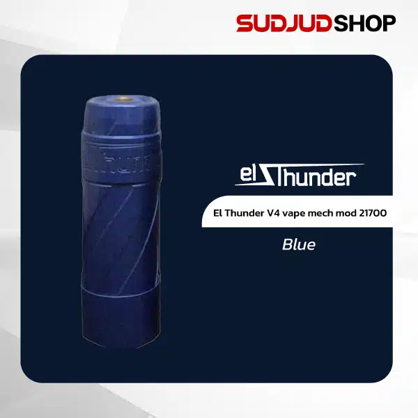el thunder v4 vape mech mod 21700 blue