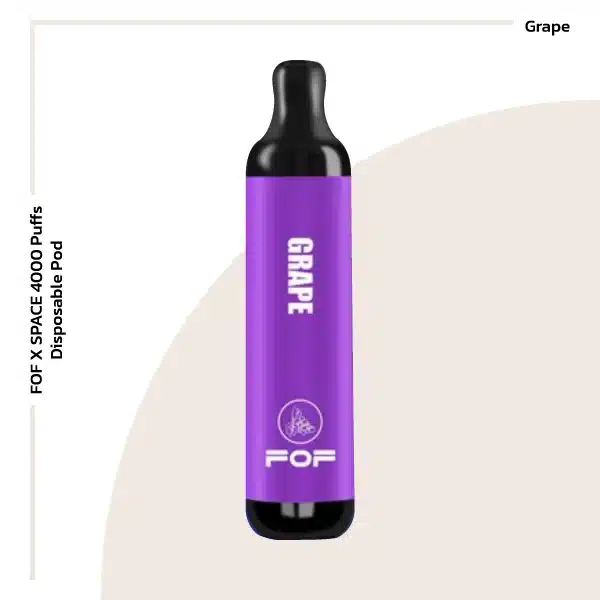 fof x space 4000 puffs disposable pod grape