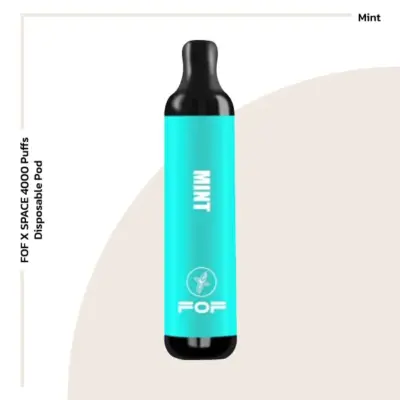 fof x space 4000 puffs disposable pod mint