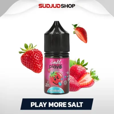 play more salt 30ml nic30 strawberry