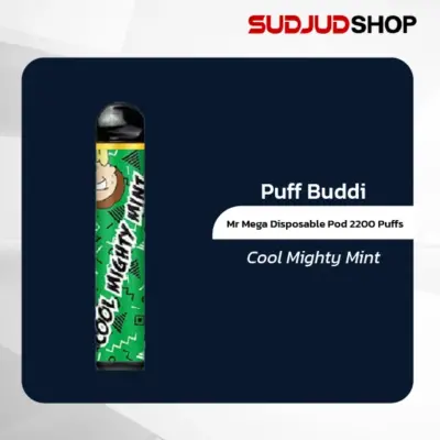 puff buddi mr mega disposable pod 2200 puffs cool mighty mint