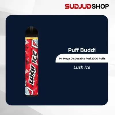 puff buddi mr mega disposable pod 2200 puffs lush ice