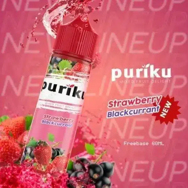 puriku freebase 60ml strawberry blackcurrant