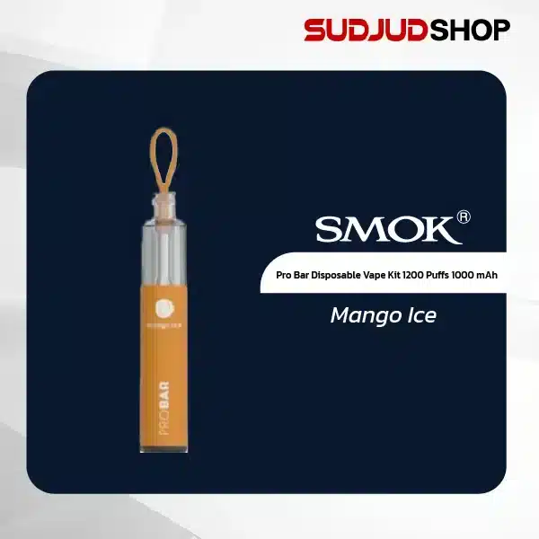 smok pro bar disposable vape kit 1200 puffs 1000mah mango ice