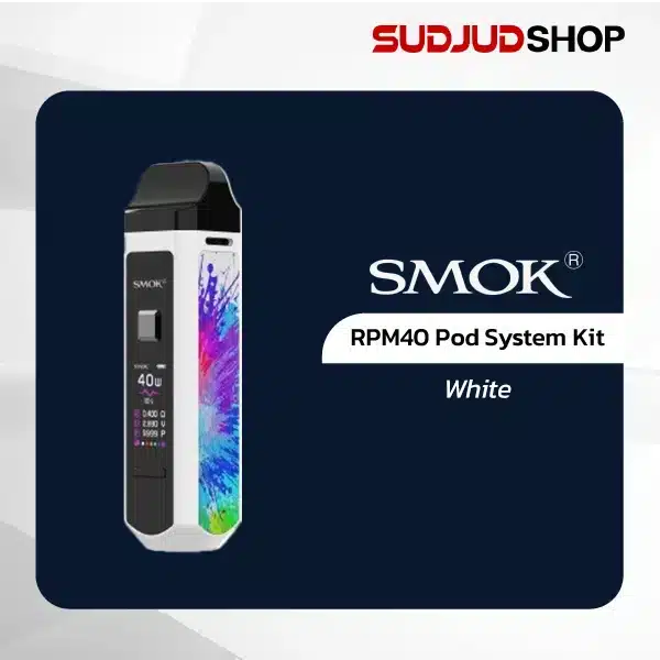 smok rpm40 pod system kit white
