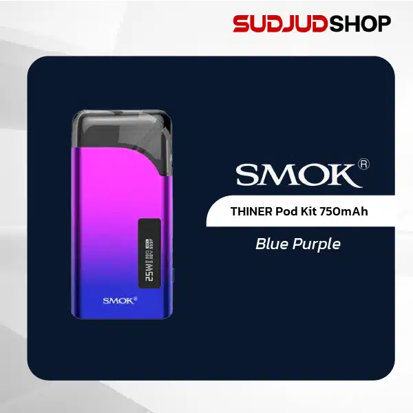 smok thiner pod kit 750mah blue purple