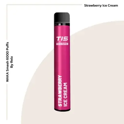 tis by this is salts 1500 disposable pod strawberry ice-cream