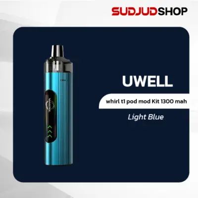 uwell whirl t1 pod mod kit 1300 mah light blue