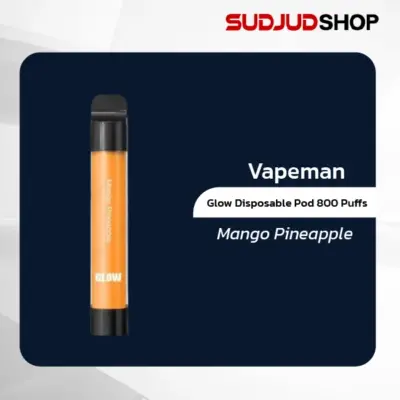 vapeman glow disposable pod 800 puffs mango pineapple
