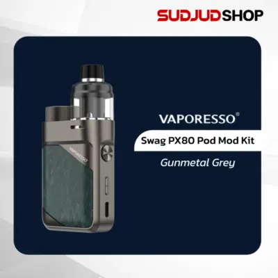 vaporesso swag px80 pod mod kit gunmetal grey
