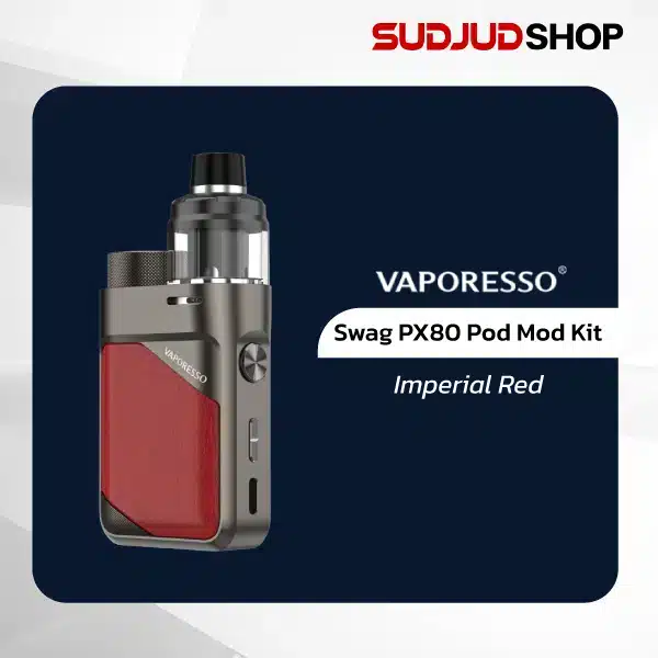 vaporesso swag px80 pod mod kit imperial red