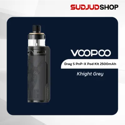voopoo drag s pnp x pod kit 2500mah knight grey