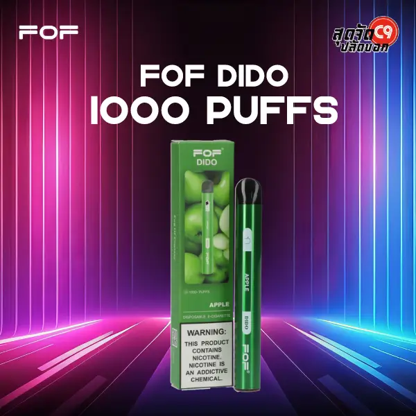 fof dido 1000 puffs apple