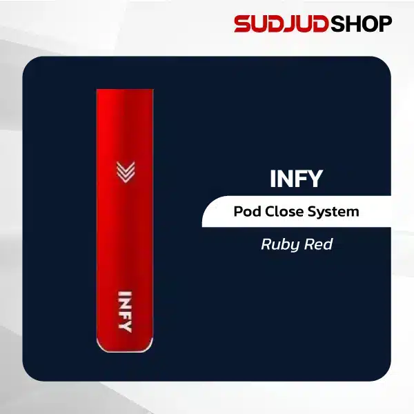 infy pod close system ruby red