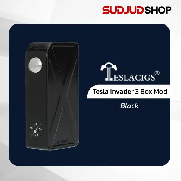 tesla invader 3 box mod black