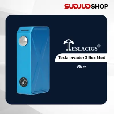 tesla invader 3 box mod blue