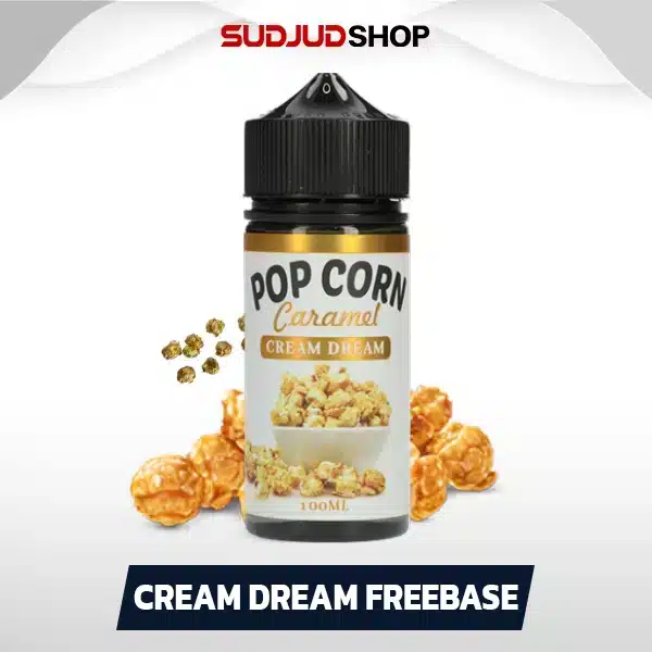 cream dream pop corn caramel freebase 100ml