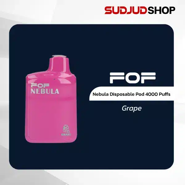 fof nebula disposable pod 4000 puffs grape