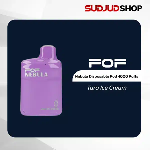 fof nebula disposable pod 4000 puffs taro ice cream