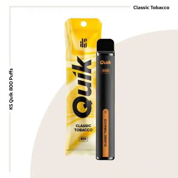 ks quik 800 puffs classic tobacco