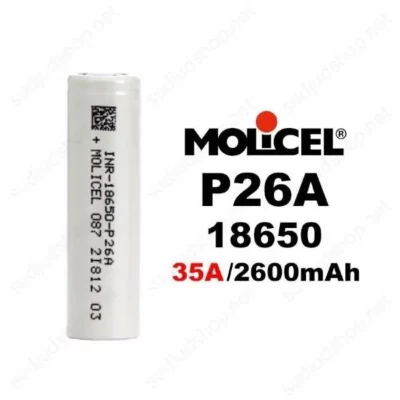 molicel p26a 18650 35a 1