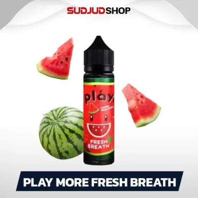 play more fresh breath freebase 60ml watermelon