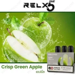 relx phantom pod crisp green apple