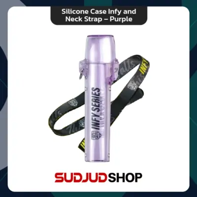 silicone case infy and neck strap purple all