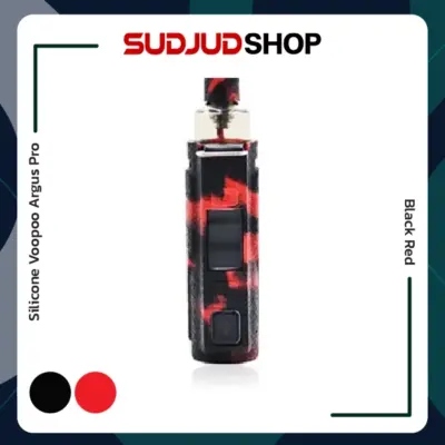 silicone voopoo argus pro black red