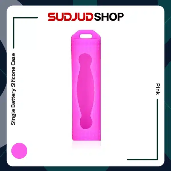 single battery silicone case pink