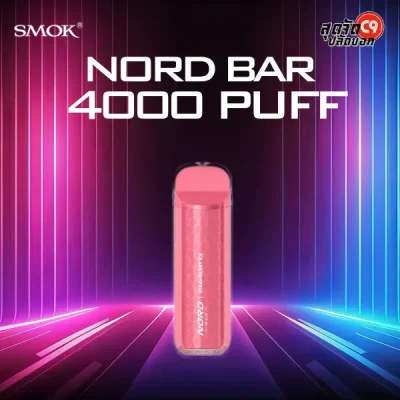 smok nord bar 4000 puffs strawberry ice