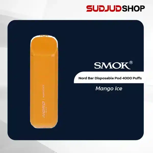 smok nord bar disposable pod 4000 puffs mango ice