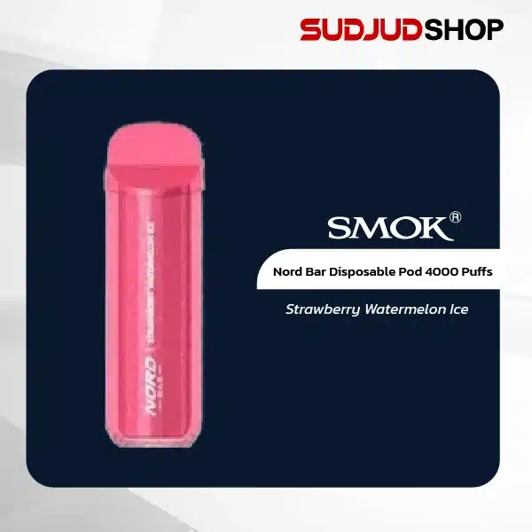 smok nord bar disposable pod 4000 puffs strawberry watermelon ice