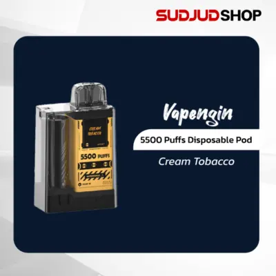 vapengin 5500 puffs disposable pod cream tobacco