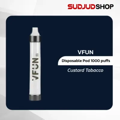 vfun disposable pod 1000 puffs cuustard tabacco