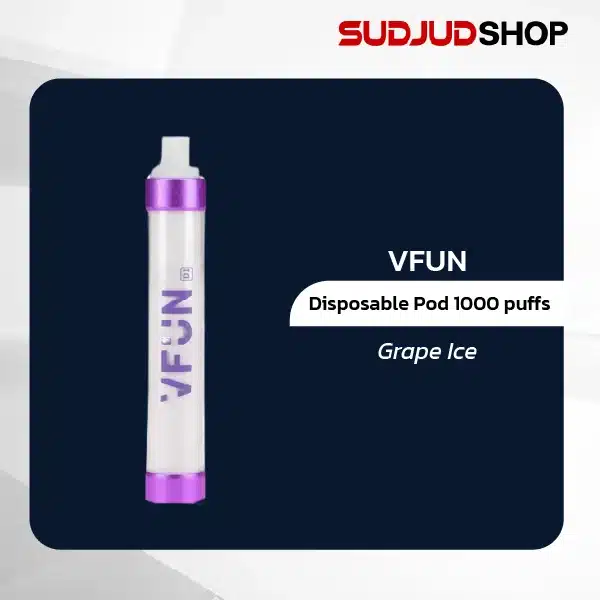 vfun disposable pod 1000 puffs grape ice