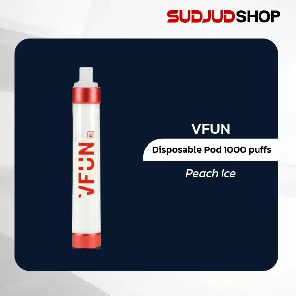 vfun disposable pod 1000 puffs peach ice