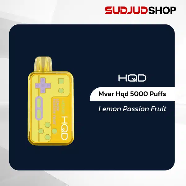 mvar hqd disposable pod 5000 puffs lemon passion fruit