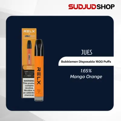 relx x bubblemon disposable 1600 puffs 1.65_ mango orange