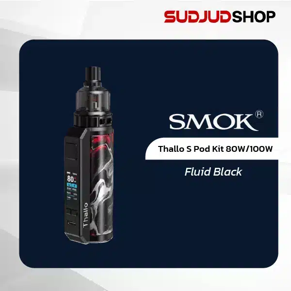 smok thallo s pod kit 80w_100w fluid black