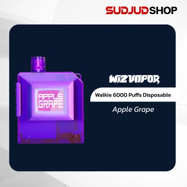 walkie 6000 puffs disposable apple grape