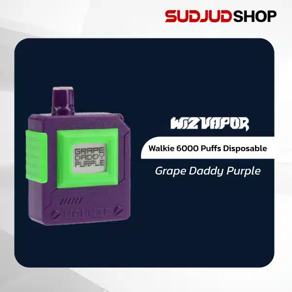 walkie 6000 puffs disposable grape daddy purple