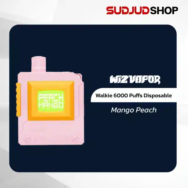 walkie 6000 puffs disposable mango peach