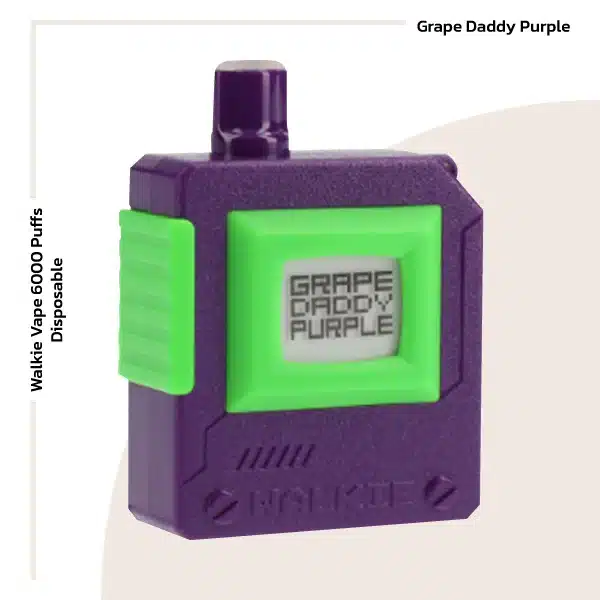 walkie vape 6000 puffs grape daddy purple