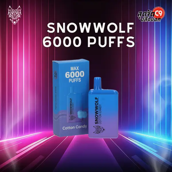 Snowwolf 6000 puffs cotton candy