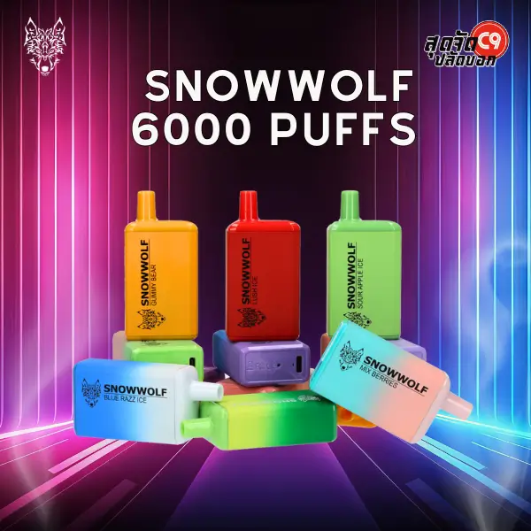 Snowwolf 6000 puffs