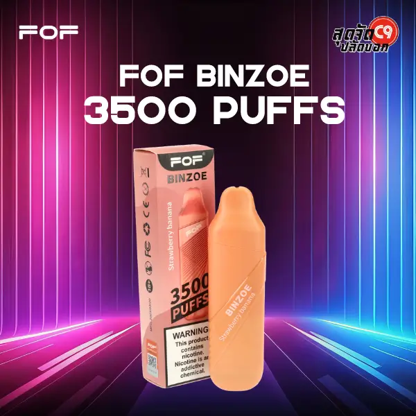 fof binzoe 3500 puffs strawberry banana